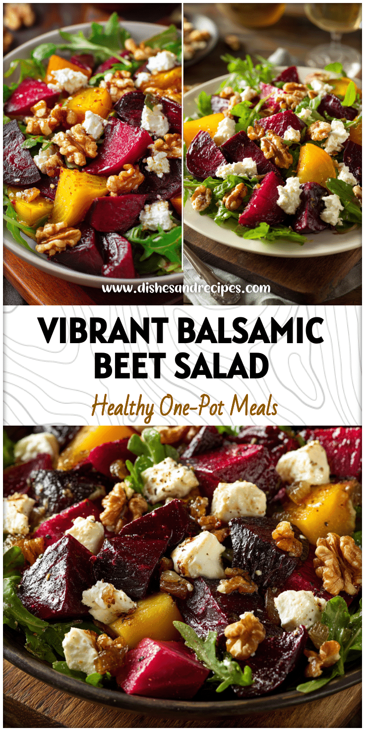 Colorful Beet & Goat Cheese Salad with Walnuts – A Festive Roasted Beet Delight